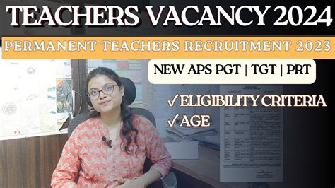 NEW PGT TGT PRT TEACHERS RECRUITMENT 2024 PGT TGT PRT TEACHER VACANCY