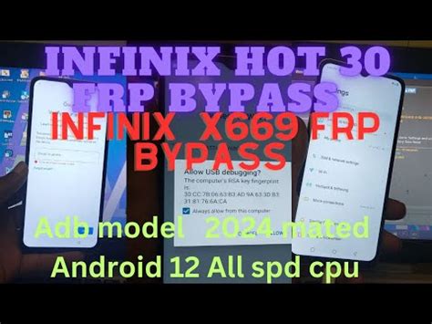 How To Infinix Hot Frp Bypassinfinix X Frp Bypass Matedspd Cpu