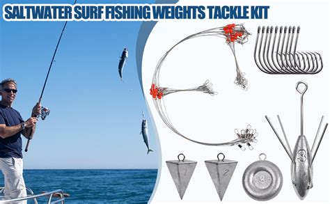 Amazon Saltwater Surf Fishing Rigs Tackle Kit Include Surf