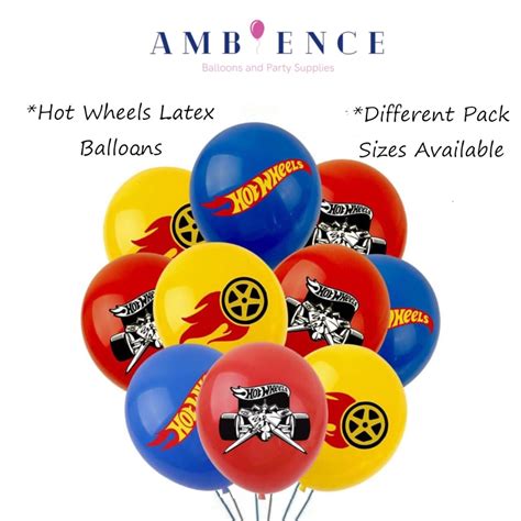 Hot Wheels Balloons Helium Or Air Fill Latex Balloons Perfect