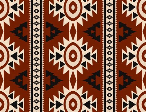 Ikat African Tribal Geometric Pattern Graphic By Parinya Maneenate