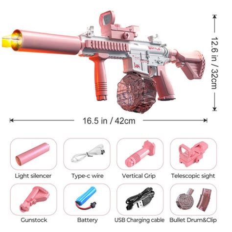 Electric Water Gun With Reservoir M4 Model Water Toy Stuff Enough