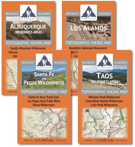 Northern New Mexico Hiking Map Pack Outdoor Trail Maps