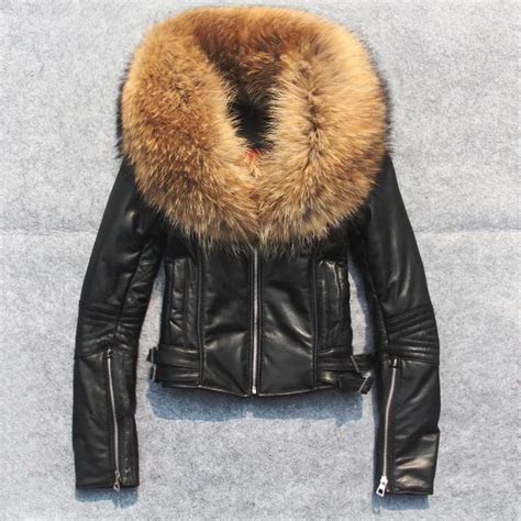 Free Shipping Genuine Women Sheep Leather Jacket 100 Real Sheep