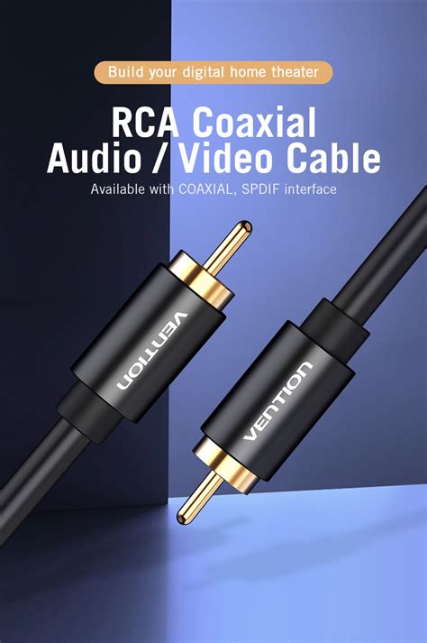 Kabel Digital Audio Coaxial SPDIF RCA AV Male To Male Vention Indonesia