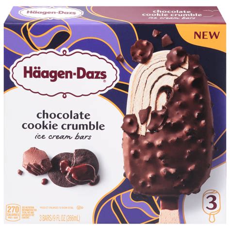 Save on Haagen-Dazs Chocolate Cookie Crumble Ice Cream Bars - 3 ct ...