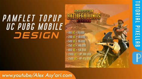 Cara Membuat Pamflet Topup Uc Pubg Menggunakan Pixellab Freeplp Youtube