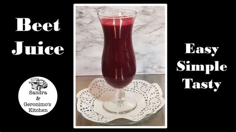 How To Make Beet Juice Recipe Youtube