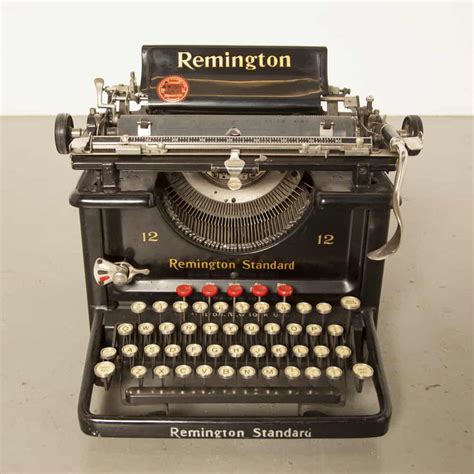 Remington Standard 12 Typewriter Neef Louis Design Amsterdam