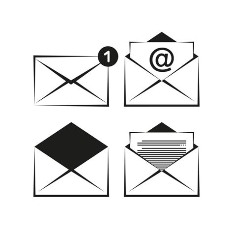 Conjunto de iconos de correo icono de correo electrónico icono de sobre