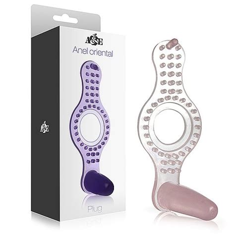 Anel Oriental Plug Em Silicone Transparente Tulipa Vermelha Sex