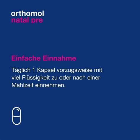 Orthomol Natal Pre Kapseln Wichtige Mikron Hrstoffe Bei Kinderwunsch