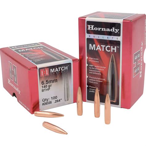 Hornady Bthp Match™ 6 5 Mm 140 Grain Bullets Academy