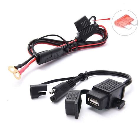 Chargeur USB étanche pour moto 2 1A 12 V adaptateur de chargeur de