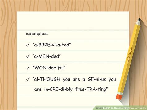 How to Create Rhythm in Poetry: 12 Steps (with Pictures) - wikiHow