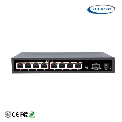 8 Port 2 5g 802 3at Poe 1 Port 10g Base X SFP Multi Gigabit Ethernet