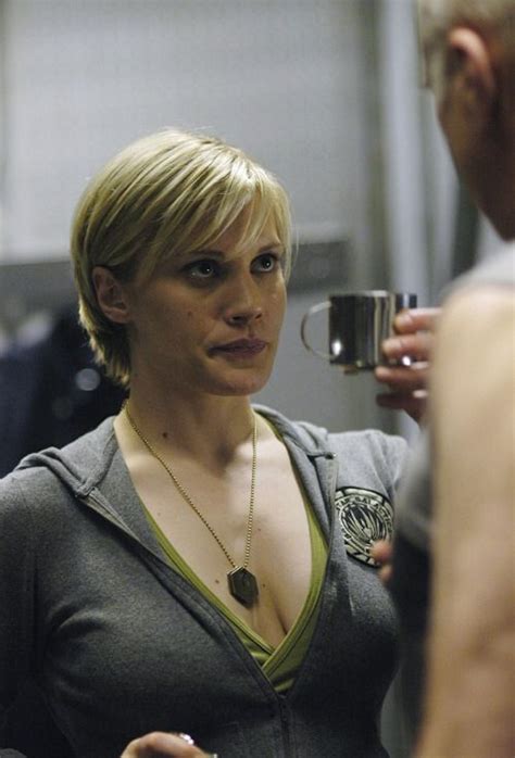 Frak Yeah Kara Thrace Katee Sackhoff Battlestar Galactica Movie Stars