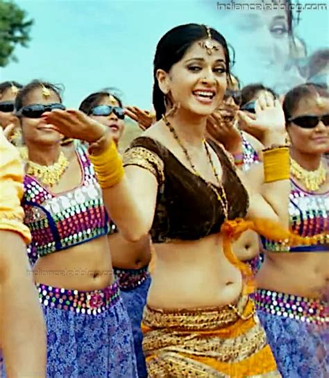 Anushka Shetty Vettaikaaran Hot Navel Hd Caps Starcelebblog