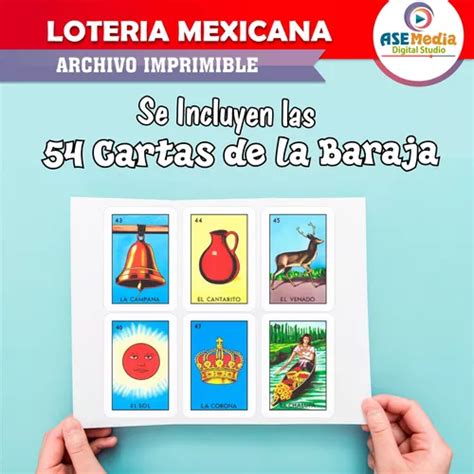 Loter A Mexicana Tablas Diferentes Baraja Imprimible M En Venta En