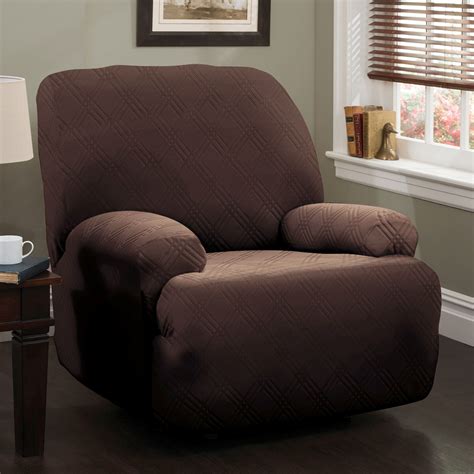 Double Diamond Stretch Jumbo Recliner Slipcovers