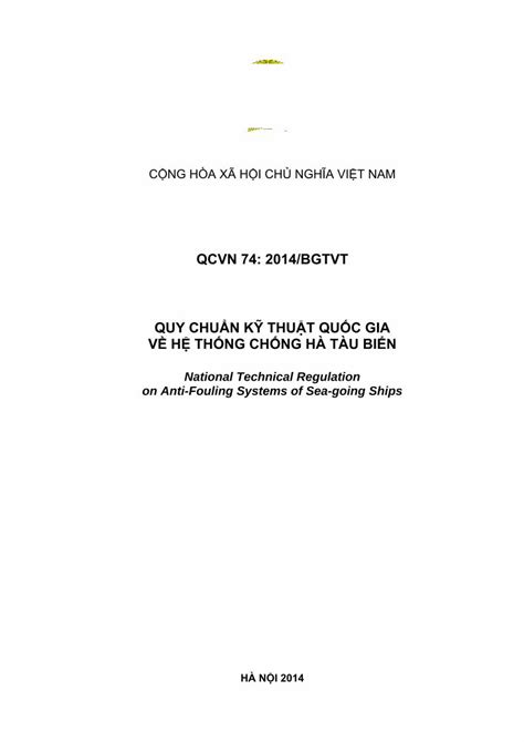 PDF QCVN T QUY CHUẨN KỸ THUẬ Ố A V HỆ THỐNG Cuc Nam 2014 QCVN 74