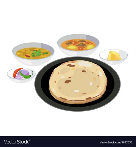 Roti Royalty Free Vector Image - VectorStock