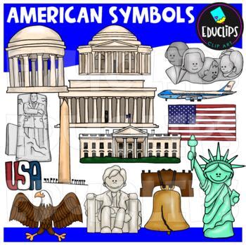 American Symbols Clip Art Bundle {Educlips Clipart} by Educlips | TpT