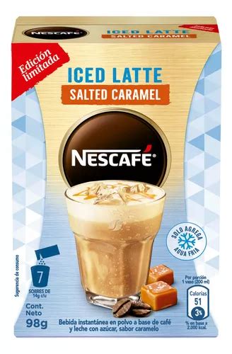 Caf Nescaf Iced Latte Salted Caramel G Sobres Mercadolibre