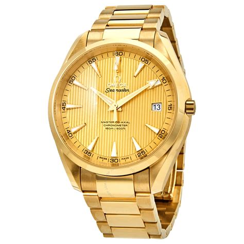 Omega Seamaster Aqua Terra 18kt Yellow Gold Automatic Mens Watch 231