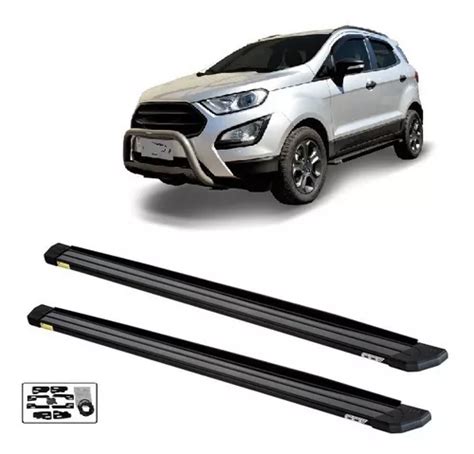 Estribo Ecosport 2018 A 2022 Plataforma Slim Alumínio Preto Frete grátis