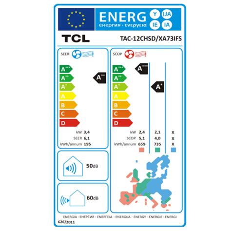 Инверторен климатик TCL Elite TAC 12CHSD XA73IFS 12000 BTU A A