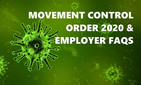 Movement Control Order Employer Faqs Shin Associates