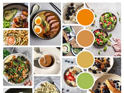 Foodie moodboard by Christiane Okamoto on Dribbble