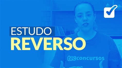 Como Estudar Por Quest Es Conhe A O Estudo Reverso Youtube