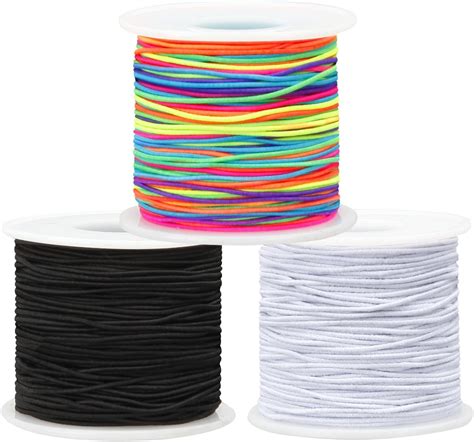 Elastic String For Bracelets Making 3 Rolls 1mm Stretchy Friendship Bracelet Thread