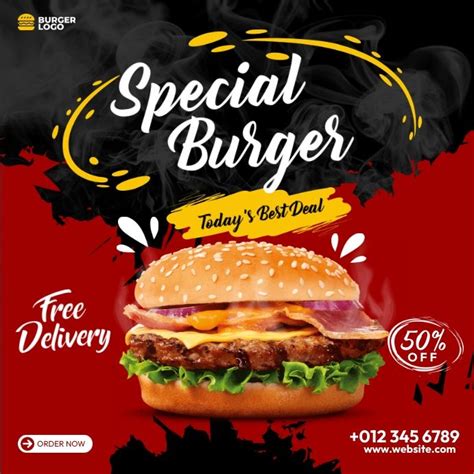 Burger Menu Specials