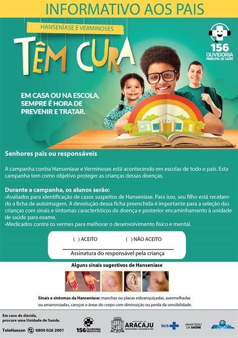 Sa De Na Escola Faz Busca Ativa Campanha De Combate Hansen Ase E