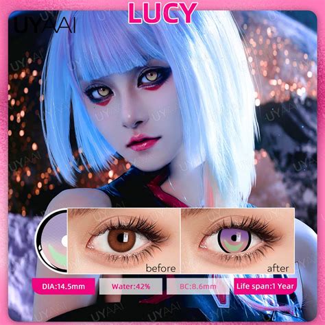 Cheap Uyaai Pcs Pair Cosplay Contact Lenses Multicolored Lenses Anime