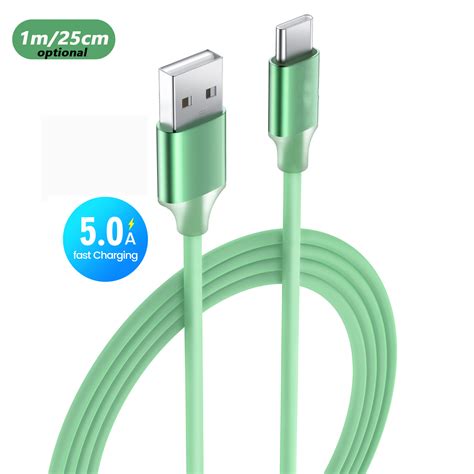 M M Cm Kabel Aduj Cy Usb Typu C P Ynny Silikonowy Kabel Do