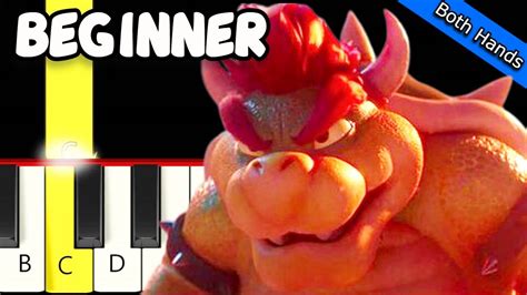 Peaches Bowser Song Jack Black Super Mario Bros Movie Fast And Slow Piano Tutorial Both