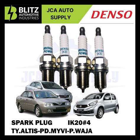 Iridium Spark Plug Set Pcs Toyota Altis Vios Perodua Myvi