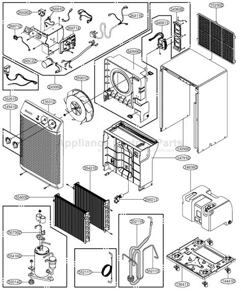 Friedrich D50 Parts Dehumidifiers