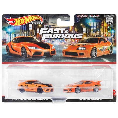 Bộ Đôi Đồ Chơi Siêu Xe Premiums Fast Furious Hot Wheels HKF HBL