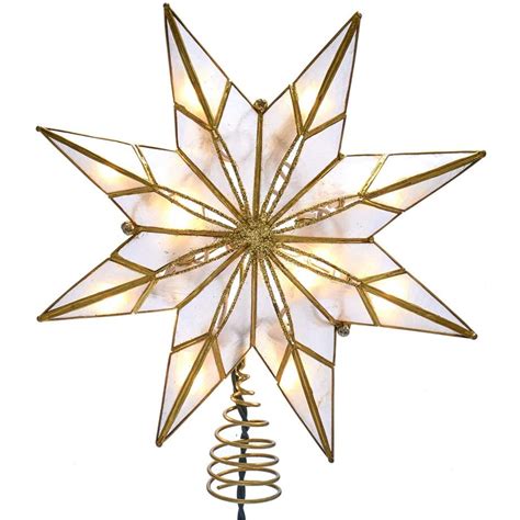 Kurt Adler Capiz Star Tree Topper Wayfair