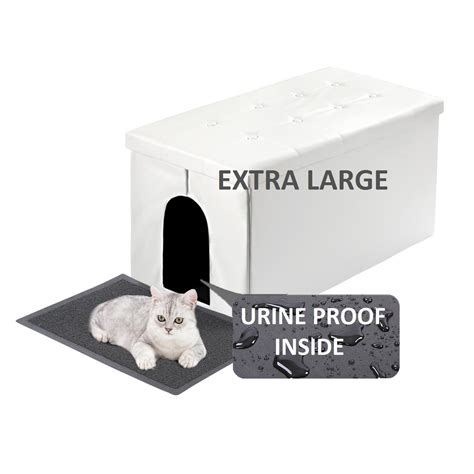 Snapklik MEEXPAWS Cat Litter Box Enclosure Furniture Hidden Cat