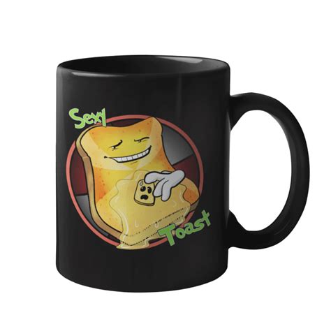 Sexy Toast Mug Black That Umbrella Guy