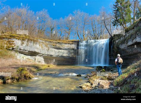 The Saut De La Forge Waterfall In The Chain Of Falls On The Herisson