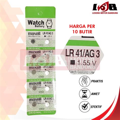 Jual Baterai Kancing Lr Watch Battery Jam Bulat Kecil Ag Isi Pcs