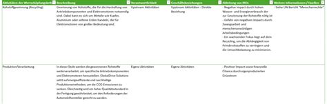 Wesentlichkeitsanalyse Beispiel zur Befüllung des Excel Template CSR