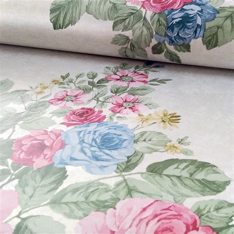 Holden Eden Hall Harper Rose Flower Pattern Wallpaper Floral Motif ...